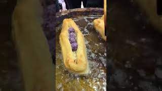 Famous Chinese street food - Yummy youtiao (Chinese fried dough / Chinese doughnuts) #Shorts