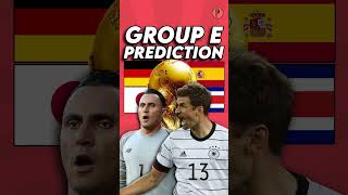 Predicting World Cup Group E  🤯 (Germany, Spain, Japan, Costa Rica - Group of Death?)