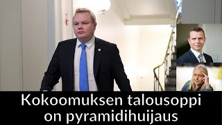 Kokoomuksen talouslinja vaikuttaa pyramidihuijaukselta