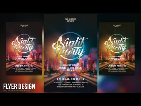 How to Design a Night Party Flyer in Photoshop CC How to Design a Night Party Flyer in Photoshop CC