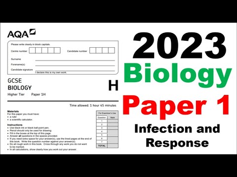 Paper 1 GCSE Biology - 2023 Exam Questions And Answers - YouTube