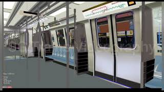 [openBVE] HCRT Harbourvale Line ride from University to Harbourvale on KNS C751B