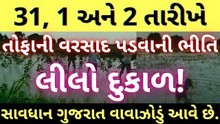 31, 1 અને 2 તારીખે તોફાની વરસાદ | લીલો દુકાળ પડવાની ભીતિ, Varsad, ધોધમાર વરસાદ, Weatherન્યૂઝ, Rain