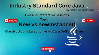 new vs newInstance and ClassNotFoundException vs NoClassDefFoundError|Java Tutorial|Full Stack Java