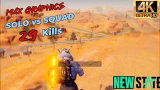 Ipad Pro Solosquad gameplay with Max Graphics (4K Quality) | Newstate Montage  뉴스테이트 매드무비