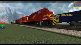 Roblox Bcrail Freight Train At The Railroad Crossing - roblox awvr