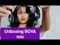 Unboxing the BOYA mic @Clip on mic for Smartphones,DSLR, Camcorders, Audio recorders PC etc