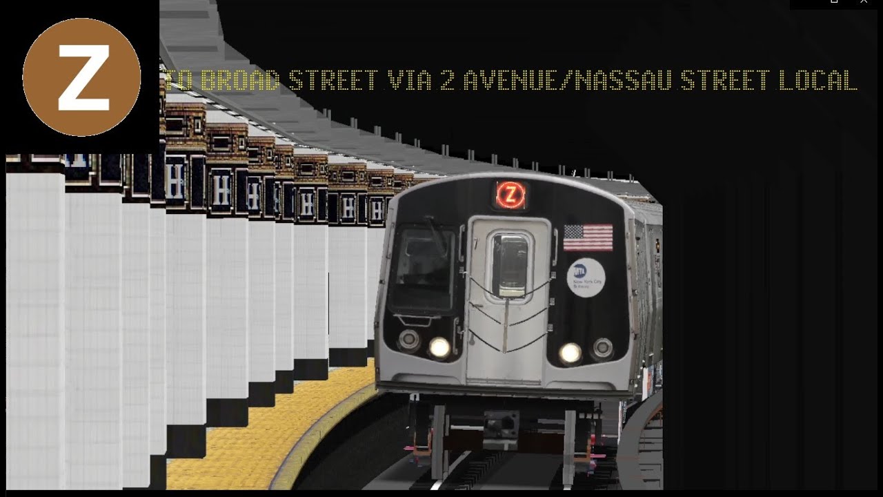 OpenBVE Fiction: Z Train To Broad Street Via 2 Avenue Local (R179 ...