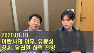 이란사태 마무리, 유동성 장세, 위안화 절상, 원달러 환율 하락 전망 200110