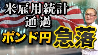 【2025年1月14日】米雇用統計通過  ポンド円急落 先週発表の米12月雇用統計は追加利下げはもう必要ないほどの好結果　金利の上昇から株価の割高感が目立ち市場反応とすればリスク回避の動きへ