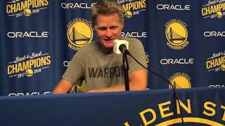 Steve Kerr on Steph Curry taking 40-footers