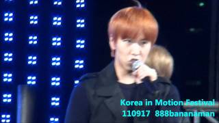 [fancam] 110917  Korea in Motion Festival  Super Junior  『Mr. Simple』 Forcus Sungmin