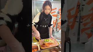 【街边美食-chinese street food】100元卷饼 料很多很美味  #shorts