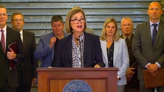 Full press conference: Gov. Kim Reynolds provides update on the state's government restructuring ...