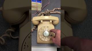 This is how an Old Rotary Phone works, I dial my old phone number when I was a kid.