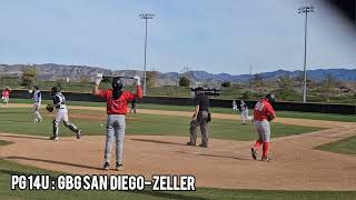 PG 14U  :  GBG San  Diego vs. Zeller