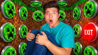 Trapped With 100 MINECRAFT Mystery Buttons!