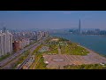 seoul south korea 4k uhd drone video