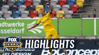 Haaland's late winner vs Düsseldorf keeps Dortmund's title hopes alive | 2020 Bundesliga Highlights