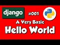 📌 Django #001 A very basic HELLO WORLD