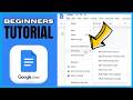 How to Use Google Docs (2026 Beginner Guide) — Full Tutorial