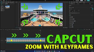 How to Slow Zoom with Keyframes Capcut Desktop