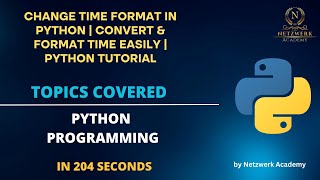 ⏰ Change Time Format in Python | Convert & Format Time Easily | Python Tutorial