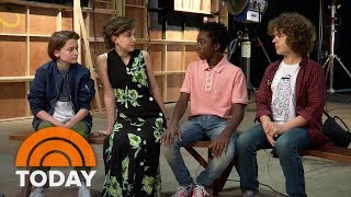 Sheinelle Jones Visits The Cast Of The Netflix Hit ‘Stranger Things’ | TODAY