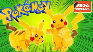 PIKACHU en briques Mega Construx Lego Un Pokémon géant de 30 cm Magnifique