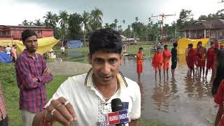 Rain Ganga in front of Sapatgram Municipality. Drain valueless.