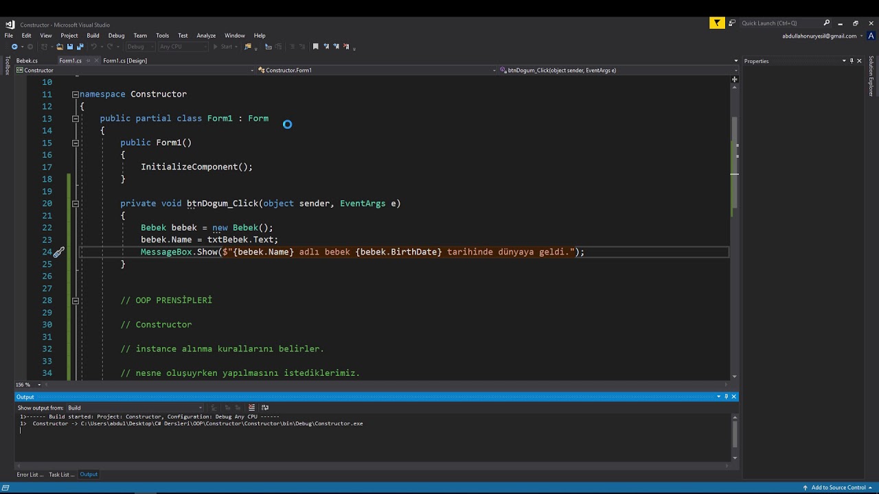 C Oop Constructor Youtube