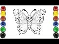 How To Draw Colorful Beautiful Butterfly | Draw a Beautiful Butterfly with Colour