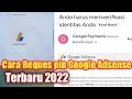 Cara reques kode pin google adsense terbaru 2022| cara mudah dan cepat verifikasi pin