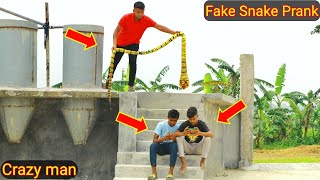 Fake King Cobra snake prank 2022!!Fake Snake Prank Video On Crazy Public By Sutton Prank TV