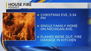 One resident displaced after fire in Bismarck home