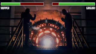 Hopper vs. Grigori (aka. the Russian Terminator)  WITH HEALTHBARS | HD | Stranger Things 3