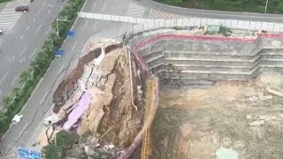 No casualties in sudden road collapse in S China
