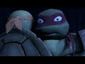 tmnt raph and mickey raphael gets a hug from his little brother