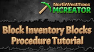 Block Inventory Blocks | MCreator