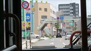 大分バス12926　大分駅前⇒花高松⇒天然塚東　前面展望動画