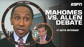 🗣️ Stephen A. GETS HEATED in a Josh Allen-Patrick Mahomes debate with Mad Dog &