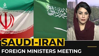 Saudi Arabia's Foreign Minister is meeting Iran's Foreign Minister in the Iranian capital Tehran