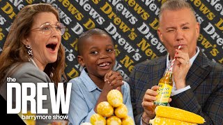"Corn Kid" and Drew Barrymore Taste Test Corn Soda and MORE | The Drew Barrymore Show