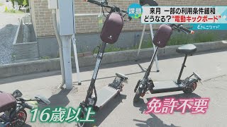 手軽に移動「電動キックボード」　観光業が期待　歩道走行など交通違反の懸念も