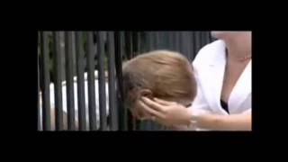 EastEnders - Abi gets her head stuck in the railings