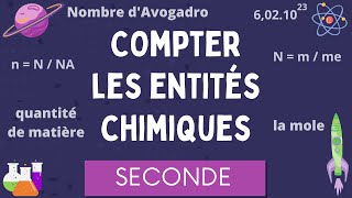 La Mole / Compter les entités chimiques / Quantité de Matière / Avogadro / Physique Chimie Seconde