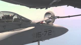 A400M refuels F/A-18 fighter for the first time