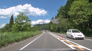 国道148号 長野県大町市～白馬村～小谷村 車載動画 [2014-06]