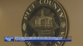 Pitt County commissioners consider hate crime resolution