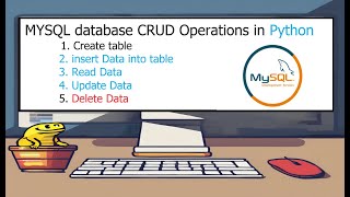 Create, Insert, Select, Update and Delete Operations in MySQL Database Using Python